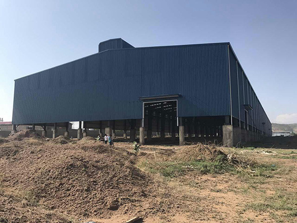 Q235 Q355B Steel Building Factory , Durable Steel Frame Structure Building