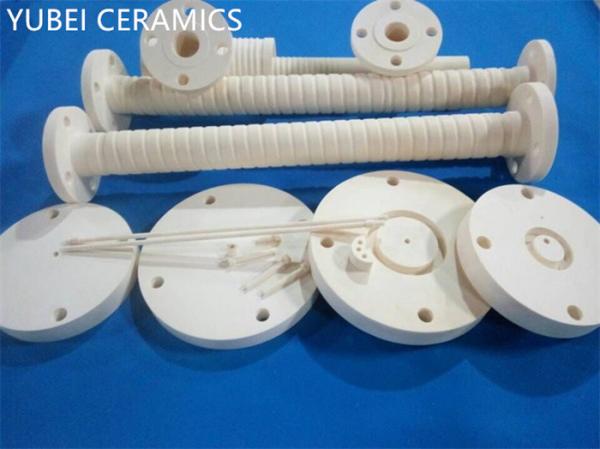 Structural Alumina Oxide Ceramic Flange 29W/MK 310GPa High Temperature Resistance