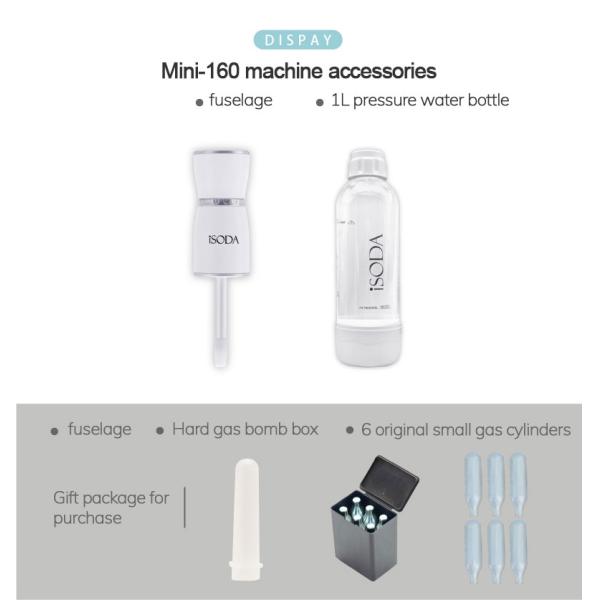 Silver Portable 1000ml Bubble Water Machine Commercial