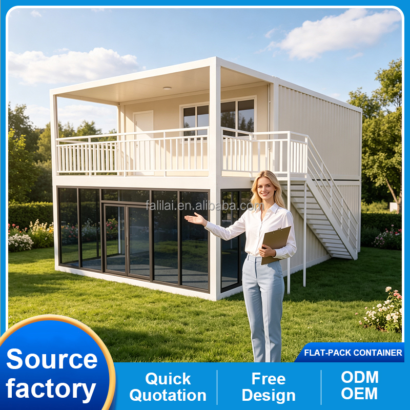 Best Glass Prefab Modern Luxury Villa Flat Pack Container House with Breathable Feature for Hotel & Restaurant Use Ready-to-Sell