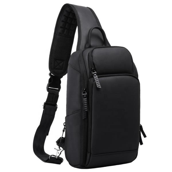 Logotipo personalizado de alta qualidade moda masculina à prova d'água bolsa de negócios de espartilho bolsa de ombro bolsa de peito