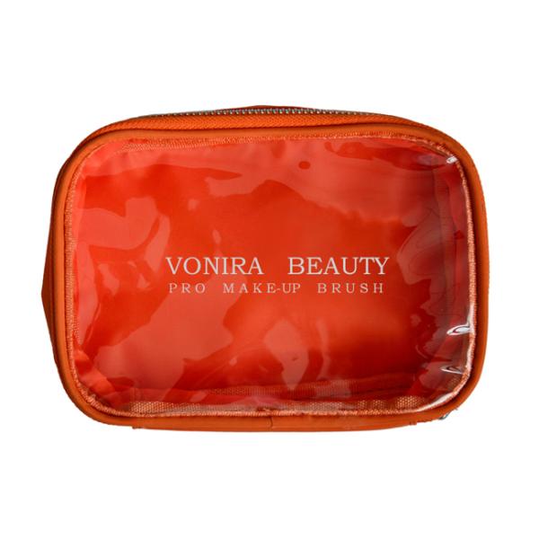 Сумка гигиенической косметикаи ясности сумки щетки макияжа ПВК прозрачная для женщин