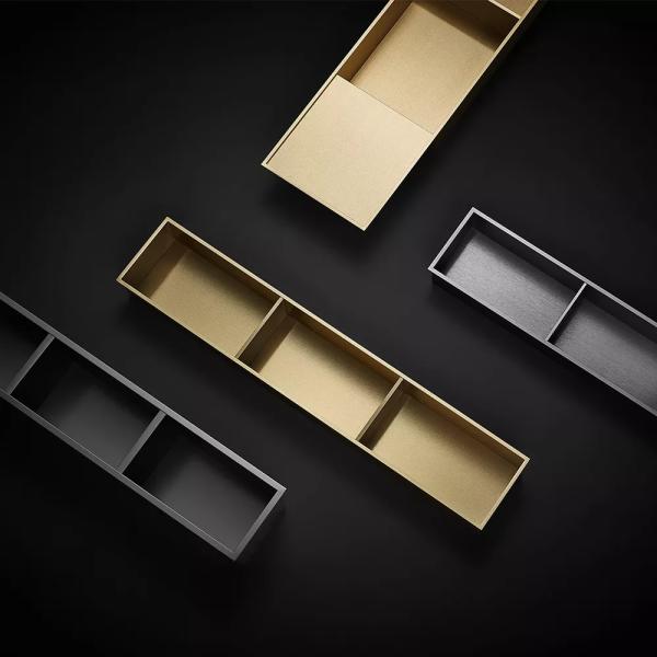 Customized Color 304 Handmade Stainless Steel Easy Installation Shower Wall Recessed Niche