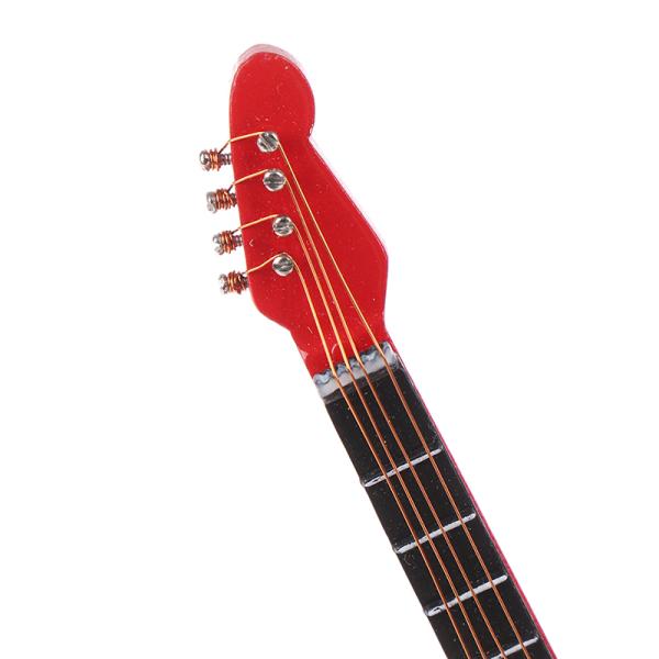 Guitarra eléctrica de la música miniatura de la casa de muñecas del 1:12 para los niños Toy House Decor musical