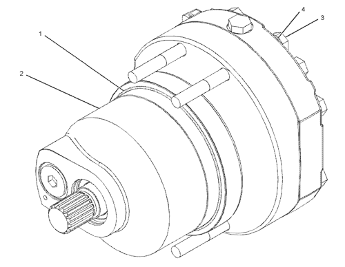 513-0836 315-4480 Коробка передач Финальный привод, TQ 374 Двигатель для путешествий Коробка передач 513-0833