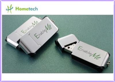 Le pouce en métal conduit - le stylo argenté d'USB de pouce en métal de la Chine avec des fournisseurs de Keychain