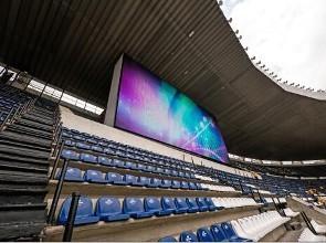 Anunciar a cor completa P10 conduziu a fase da tela do painel/a bandeira do placar estádio dos esportes