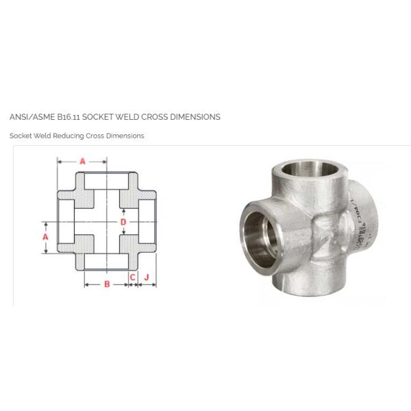 Cross 3000# Socket Weld 304 Stainless Cast Socket Weld Fittings