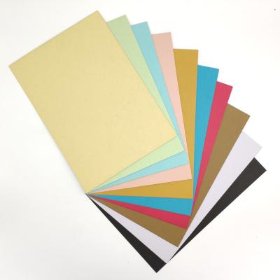 A4 Binding Cover Colored Embossed Leather Texture Paper