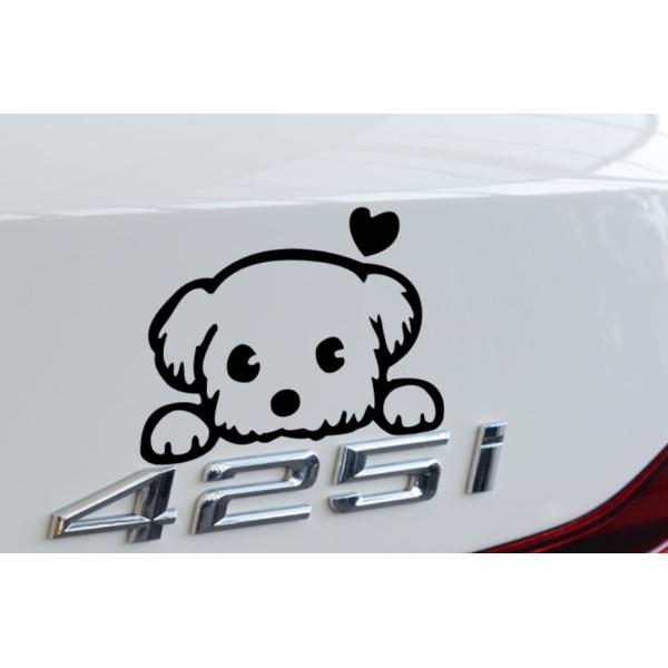 Pet Cute Dog Cartoon Window Decals Funny Animal Vinyl Long Time Use