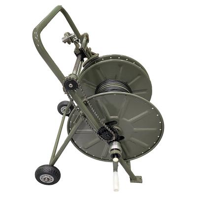 LSZH Tactical Fiber Optic Cable Reel ROHS ISO Enhanced FTTx Connectivity