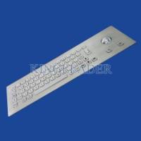 IP65 cepilló el teclado industrial del metal de los SS con llaves del Trackball 64