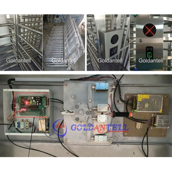 Electronic Turnstile Barrier Gate with 0.2s Barrier Open/Close RS485 Communication and 600mm Passage Width