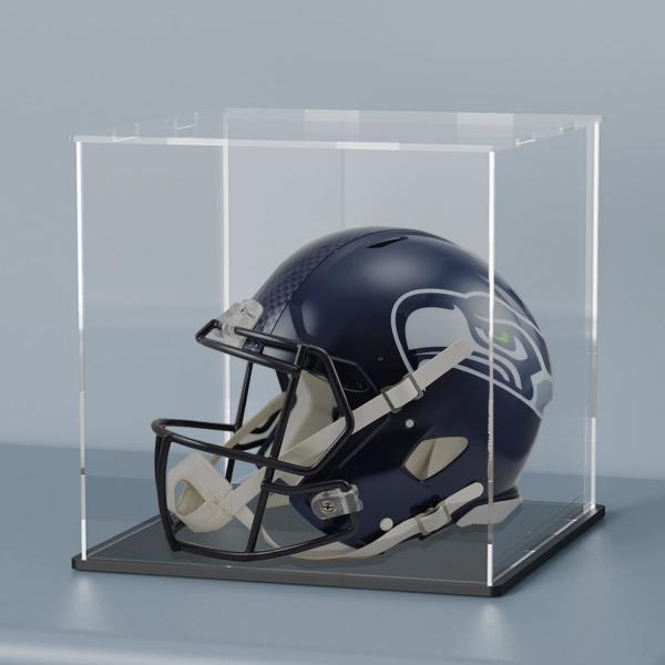Golf Ball Acrylic Display Box For Football Boy Figurine Toy Model Helmet Collection Basketball