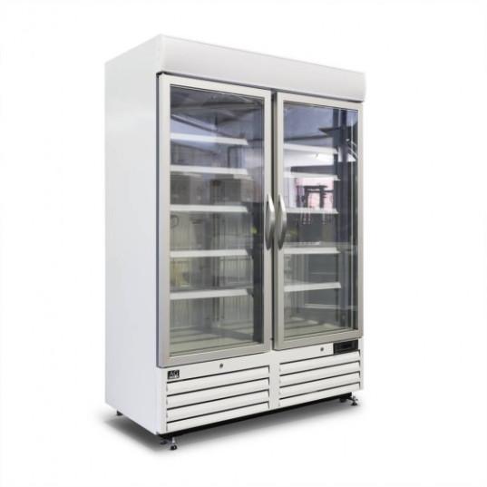 Commercial Glass Door Freezer LED Lighting Good Temperature Evenness