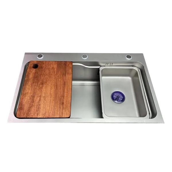 Factory Send Durable Stainless Steel Handmade Sink Topmount Pressed Drawn Vietnam China Sink