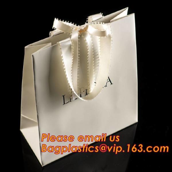 Luxury reusable sturdy screen printing carrier paper bag for shopping,luxury carrier paper bag with plastic handle & riv