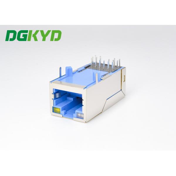 Гигабит 12 Пин интегрировал фильтруя соединитель 10Гбит/С двинутый под углом РДЖ45