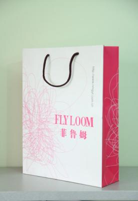 Personalized Custom Printed Paper Gift Bags With Rope Handle OEM Design