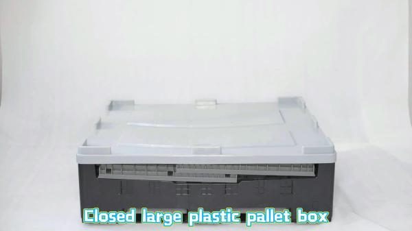 Pallet Collapsible Foldable Transport Box Small Plastic Heavy Duty Pallet Rack for Euro Sales CE/ISO9001 1210H1000 4-way Access