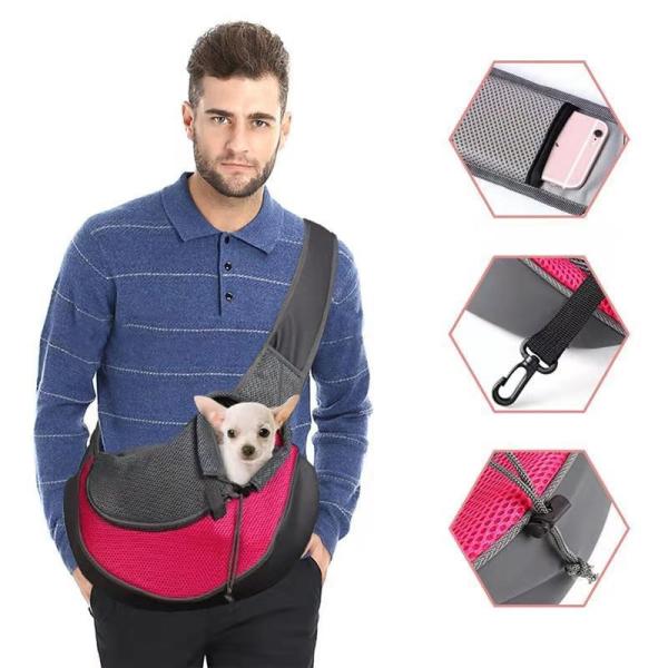 Pet Travel Bag  Neck Sling  Strap Stuff Tote Adjustable Backpack  Cat Dog Carrier Bag
