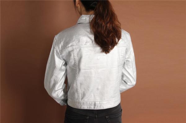 Ladies Denim Jacket, Women's denim jacket , shinny fabric, cheap price