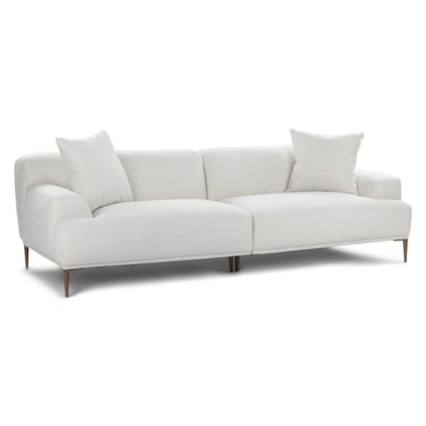 5 Star Hotel Luxury Modular Linen Fabric White Sectional Sofa For Room
