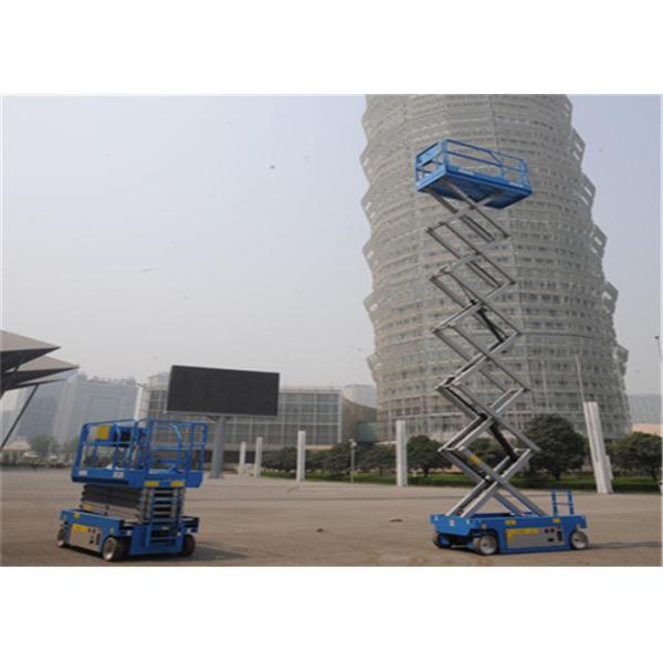 12M JHC Mechanical Scissor Lift Machine , Personnel Scissor Lift Cost Effective