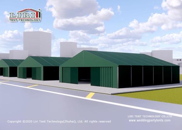 100 Km/H Civil Military Aviation Hangar Tent With LED Lighting