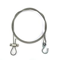 Laço de aço inoxidável da corda de fio trançado e corda de fio galvanizada terminal com gancho instantâneo