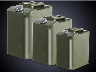 Empty 5L 10L 20L Oil Container Portable Petrol Drum diesel Jar Metal Fuel Canister Filling Can Portable Jerrycan