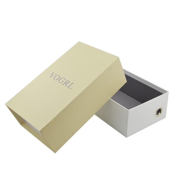 Longueur dure de l'emballage 300mm de chaussure de boîte-cadeau de carton de tiroir de Brown