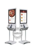 Quiosque do serviço do auto de Mcdonald tela táctil de Android de 27 polegadas com a impressora Scanner da máquina da posição