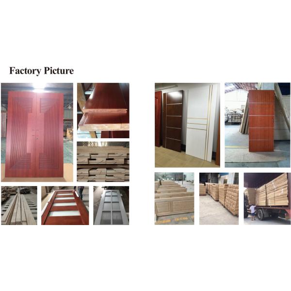 Solid Wood Doors customized plastic composite pvc MDF white black door