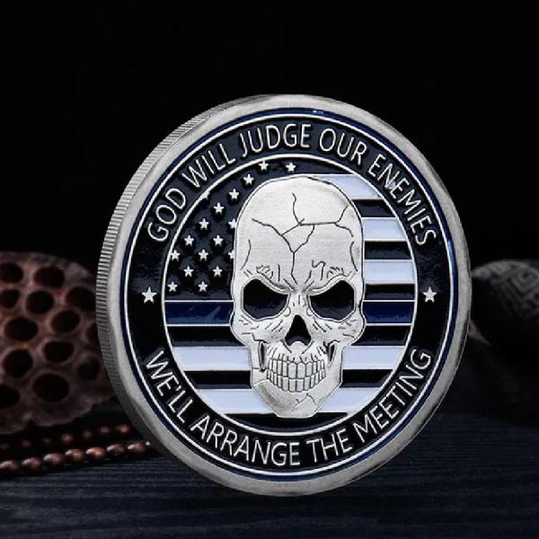 Blank Engravable Navy Military Commemorative Silver Coins Custom 3mm To 10mm
