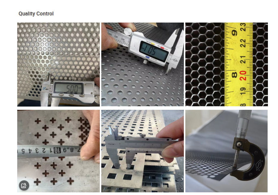 Custom 1220×2440mm Perforated Metal Sheet with 6mm Round Holes for Architectural Cladding and Decoration