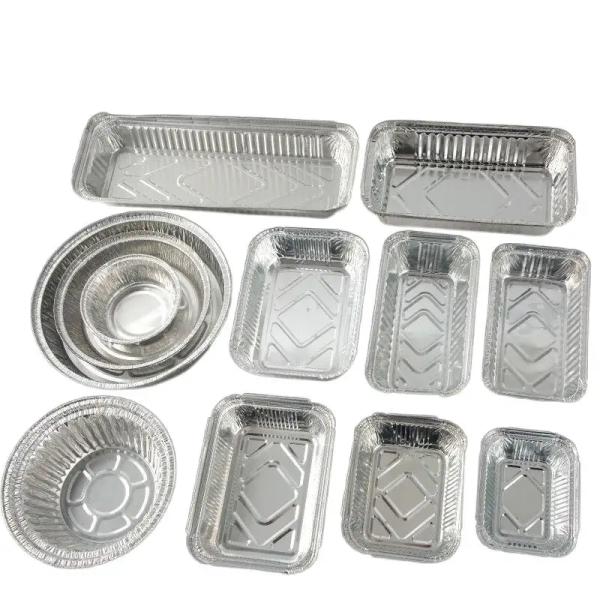 PP Lid Aluminum Foil Lunch Box for Outdoor Dining Safe and Environmentally Friendly
