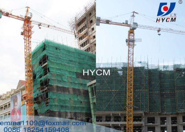 TC6515 Tower Crane Electric Power Cable 10T Load 65m Boom Length