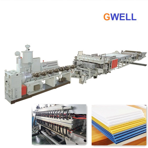 PE Hollow Board Making Machine PE Polycarbonate Sheet Manufacturing Machine Plant Hollow Profile Extrusion