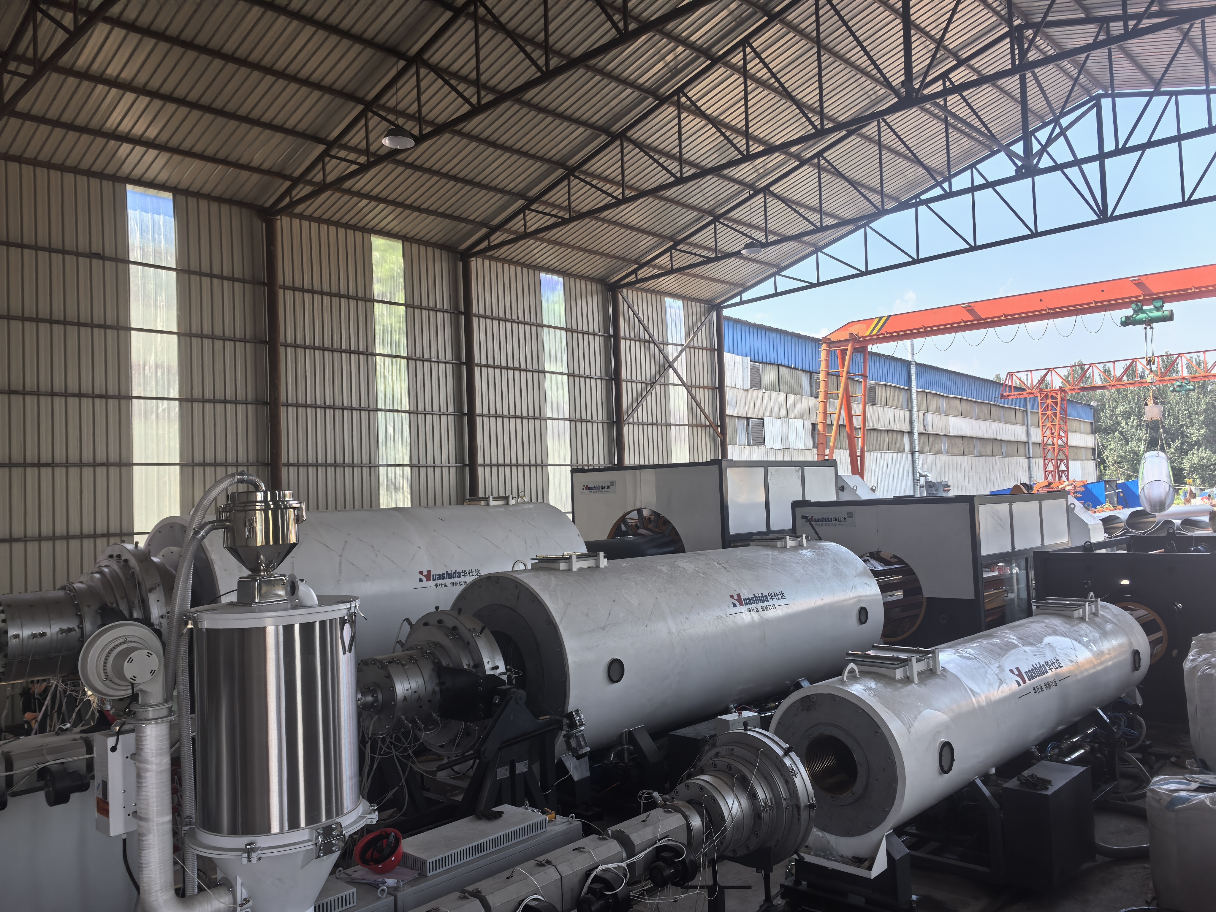 110-2200mm HDPE Jacket Pipe Extrusion Line for District Heating Chilled Water Pipe