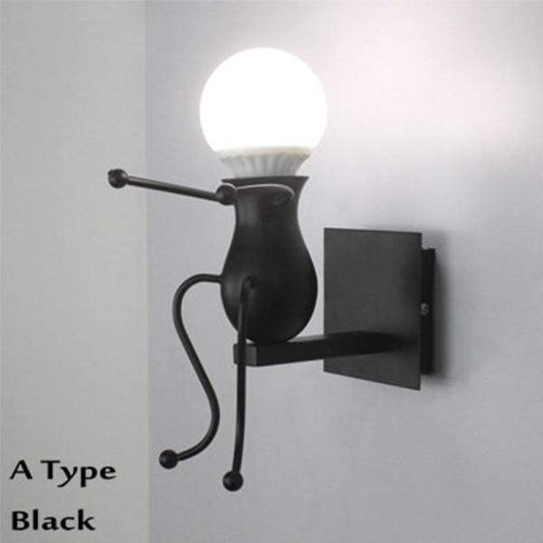 Human Shape Living Room Bed Side Stair Kitchen mini wall lamp(WH-OR-53)