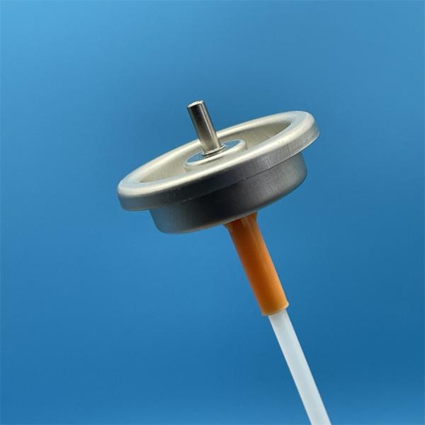 Válvula dosificadora de ambientador con vástago metálico de una pulgada para lata de hojalata en aerosol