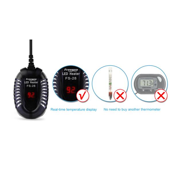 подогреватель аквариума погружающийся ABS кабеля 1m для танка 10 галлонов