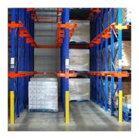 Solución de almacenamiento de almacén Rack de paletas de entrada con pintura por rociado electrostático