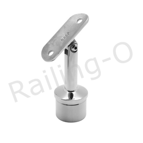Brushed Stainless Steel Handrail Support Custom 42.4mm Square Handrail Brackets QJ1500.042