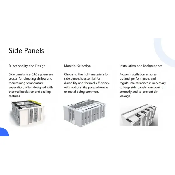 Cold Aisle Containment (CAC) System Data Center Infrastructure Modules