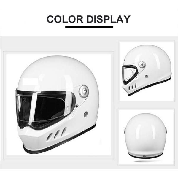 ABS Custom DOT ECE Approved Full Face Vintage Retro Helmet for Replace/Repair and Repair