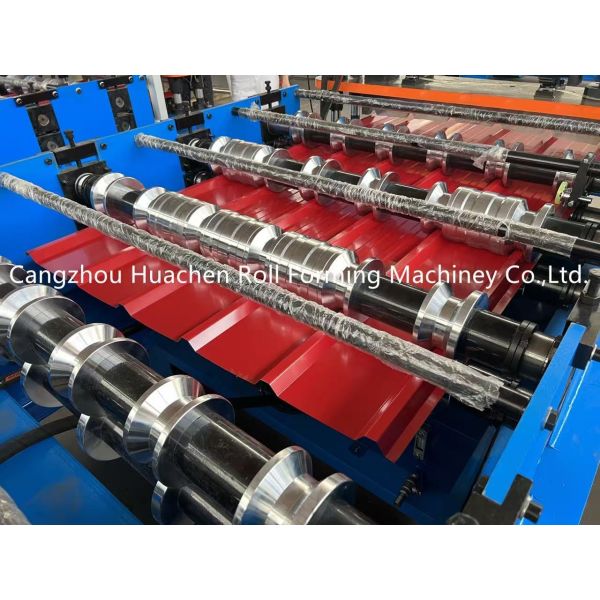 Hydraulic Motor Control Roofing Sheet Roll Forming Machine with 12 Stations for 0.3-0.6mm Material Thickness