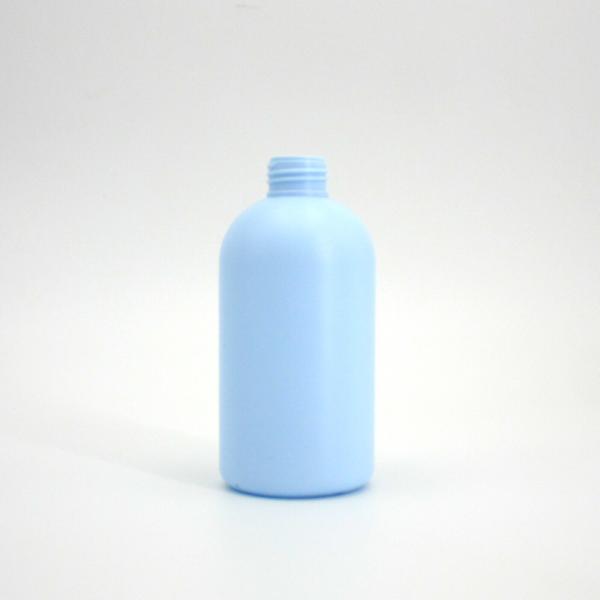 250mL 8.45oz HDPE Blue Cosmetic Lotion Bottle Round Shoulder