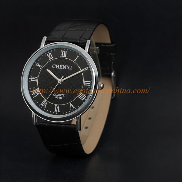 026B Fashion Jewelry Wholesale Watches Man Woman Unisex Quartz Analog Watch Leather Watch